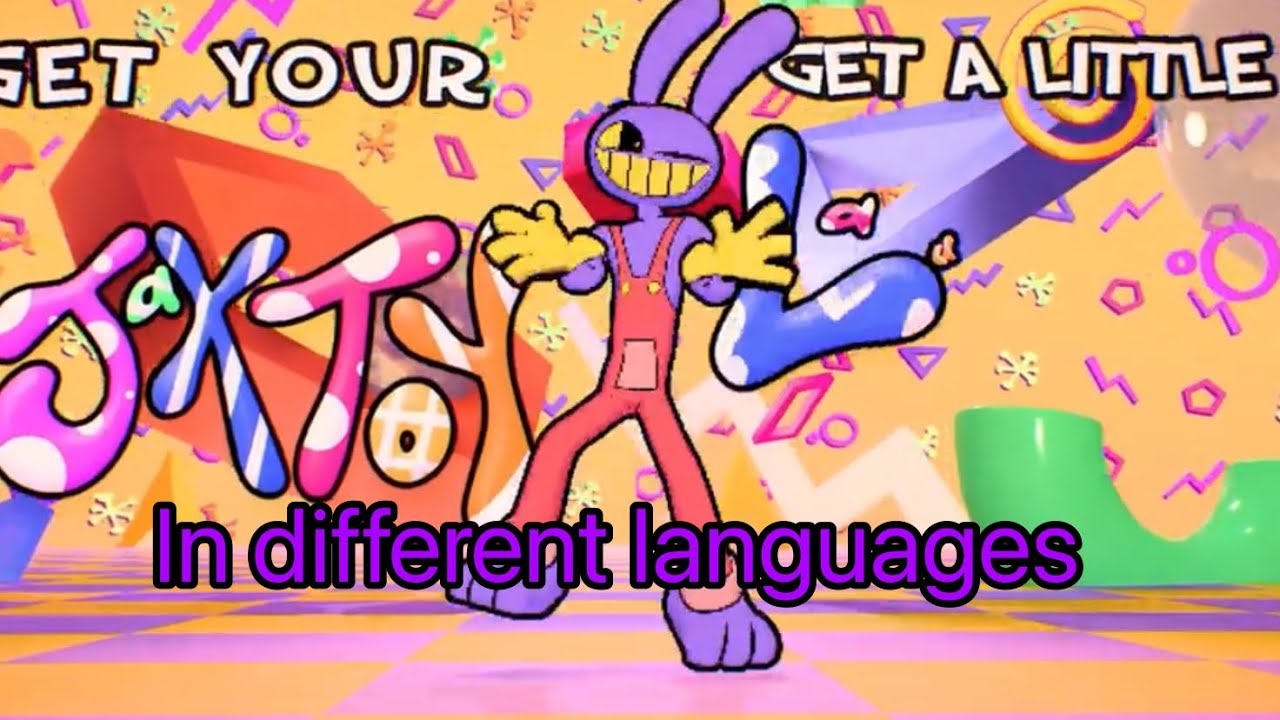 jax toy the amazing digital circus - YouTube