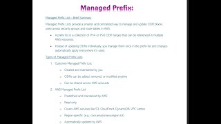 AWS Managed Prefix Lists Explained in Hindi | AWS Networking Series