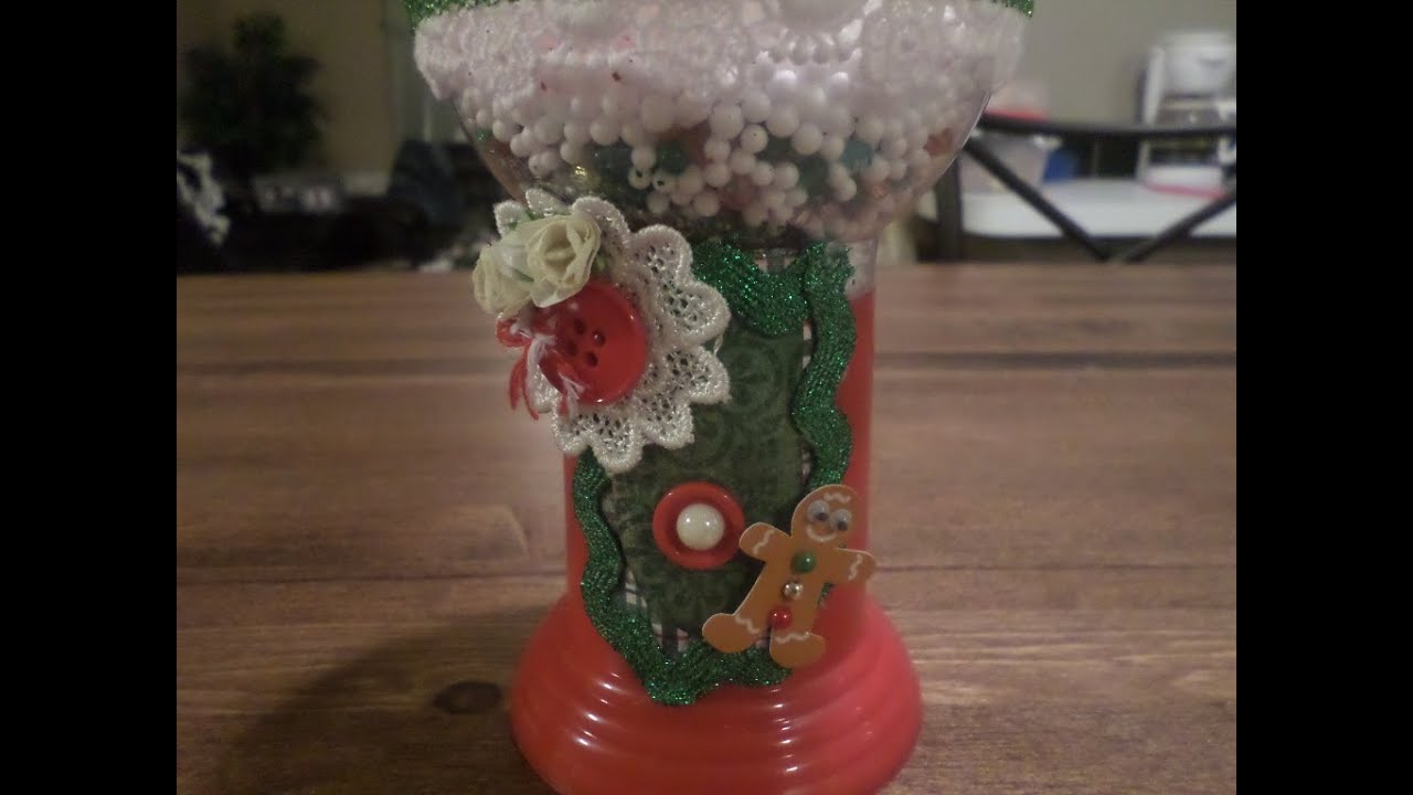 Altered Gingerbread Man Gumball Machine