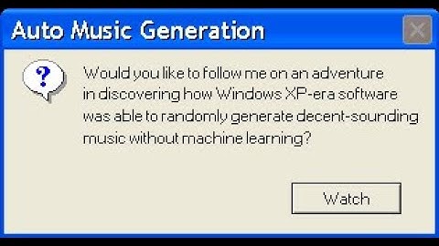 Exploring XP-Era Automatic Music Generation Tech