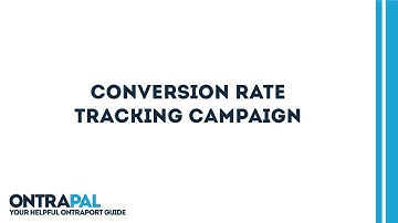 Ontraport Tutorial: Conversion Rate Tracking Campaign