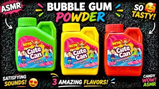 Colorful Bubble Gum Powder ASMR 🤯 SO SATISFYING #ASMR#CandyASMR#bubblegum