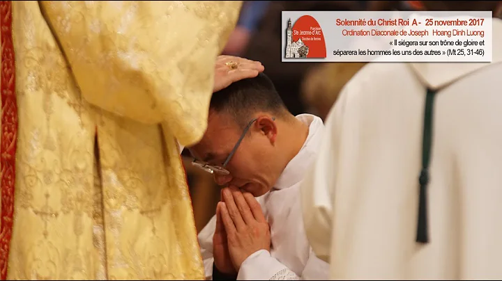 Ordination diaconale de Joseph Hoang Dinh Luong
