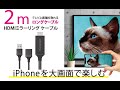 「Premium Style」デバイスとテレビを繋ぐだけ!iPhone / iPadの画面をTVに転送できるHDMIミラーリングケーブル1m&2mをご紹介します