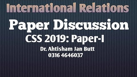 CSS 2019: IR Paper-I