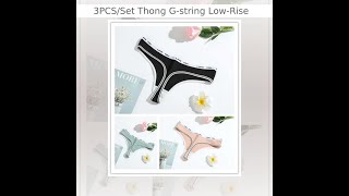3Pcsset Thong G-String Low-Rise