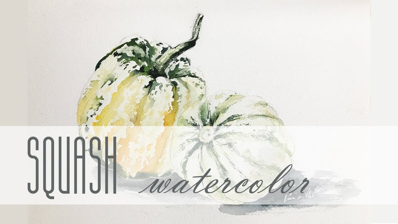 How to paint Realistic Pumpkins in Watercolor YouTube