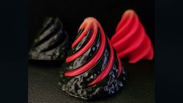 3D Printed Volcano Pass-Through | Mesmerising Lava Swirl Effect (Sensory + Satisfying Print)