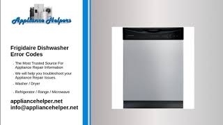 Frigidaire Dishwasher Error Codes