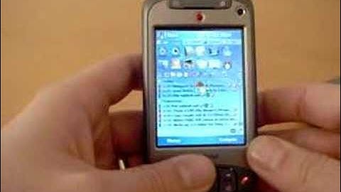 Palm v Windows Mobile- a video demonstration of speed