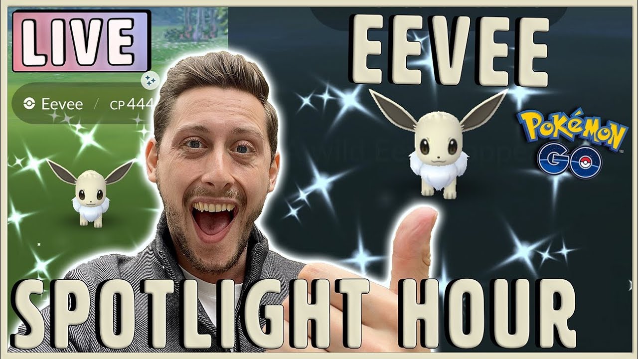 LIVE Shiny Eevee Grind in Pokemon GO Spotlight Hour YouTube
