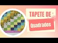 Tapete de quadrados mais rápido do mundo  #artesanato #façavocêmesmo #tapetefacil #tapetes