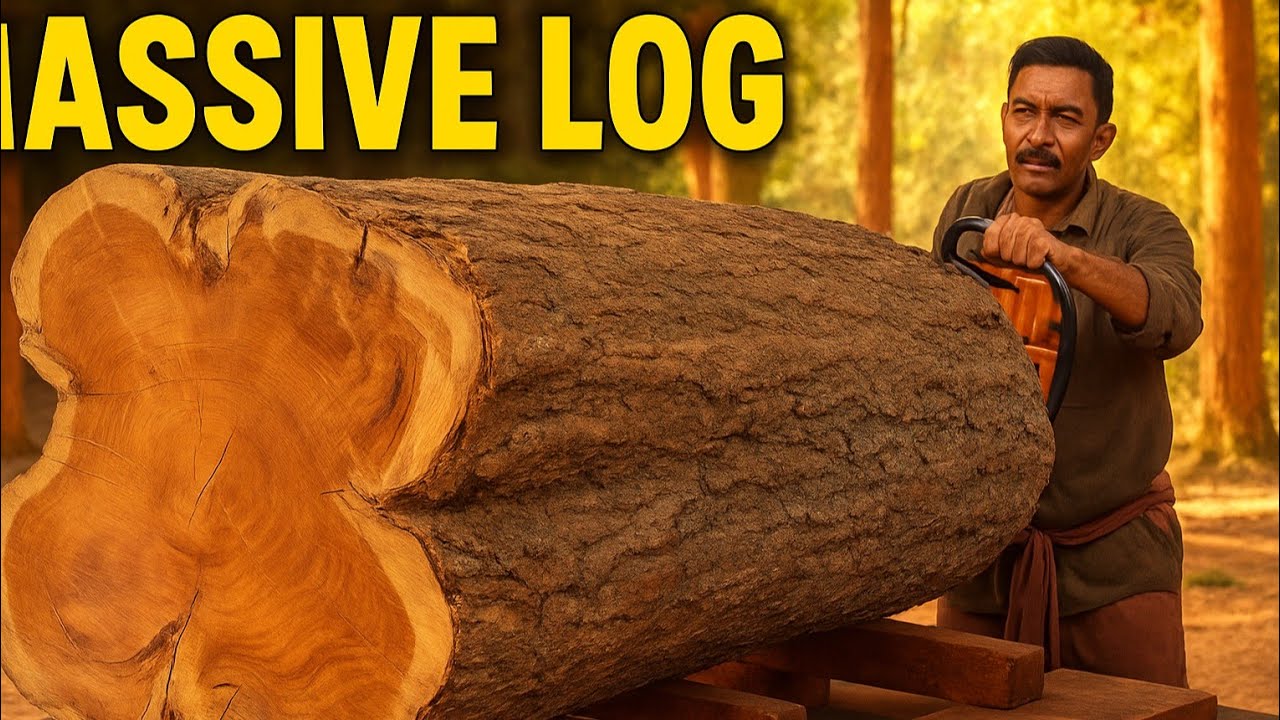 Sawmill Big Wood Cutting Skills in Advanced Lumber Mills // The World's