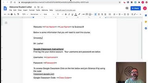 How to Merge Google Sheet Info into Google Docs