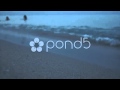 Stock footage couple swimming in the ocean after sunset  broll on pond 5