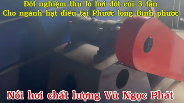 Đốt nghiệm thu lò hơi đốt củi cho ngành hạt điều tại Phước long Bình phước