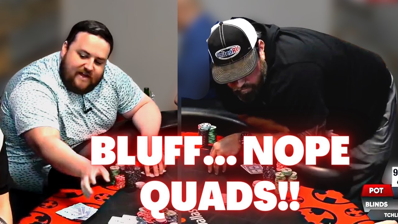 DON'T BLUFF Me... BETS into QUADS w/FUN Poker Table Talk! YouTube