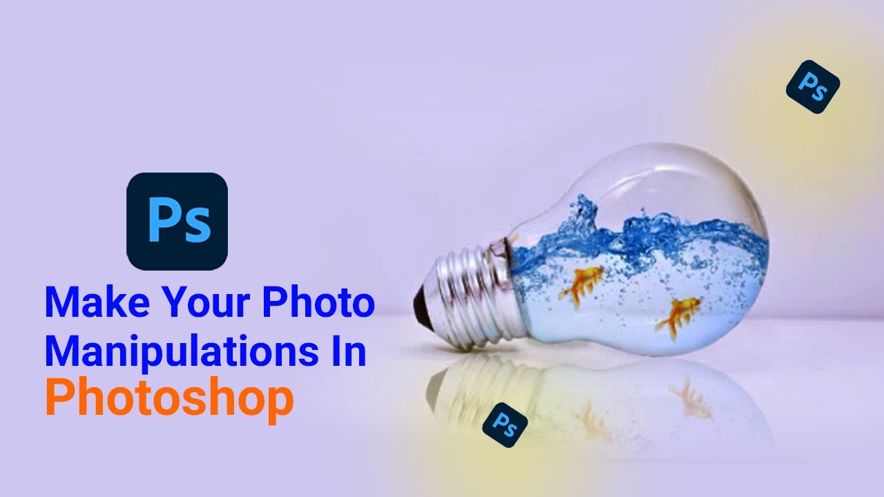 How to make water Blub Light manipulations design tutorial