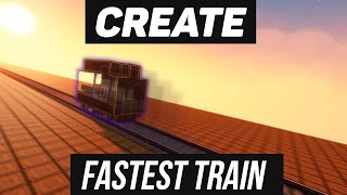 Create mod. How to make the fastest train. Tutorial / guide (minecraft java edition)