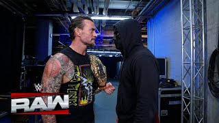 Cm Punk Finally Confronts The Mystery Man Backstage On Raw
