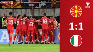 Macedonia 1-1 Italy UEFA Euro 2024 Q