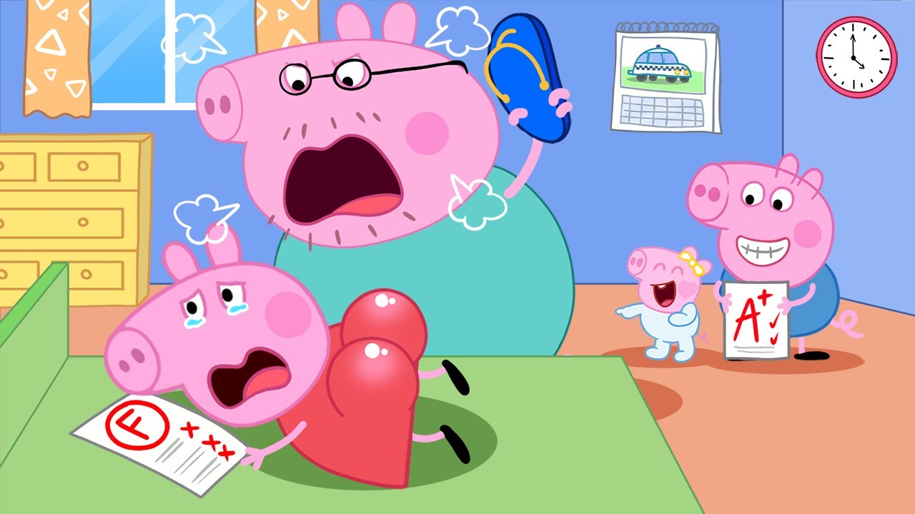 Peppa Pig, Don't Be Afraid of a Bad Grade! | Peppa Pig Funny Animation