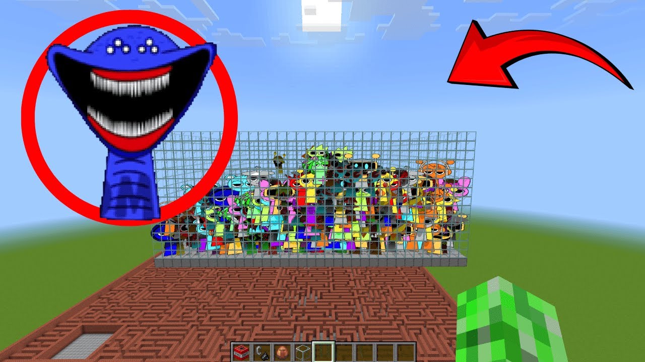 More NEW Sprunki OC Nextbots In COLORED Lines Minecraft PE MOD