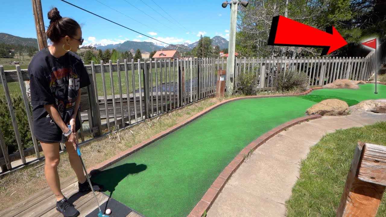 One Of The Best Views At Any Mini Golf Course! Hole In One! YouTube
