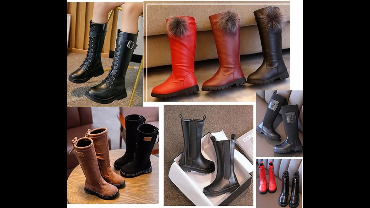 Kids Girl Mid calf boots 👢 Design/Winter Boots/Trending Fashion Ideas ...