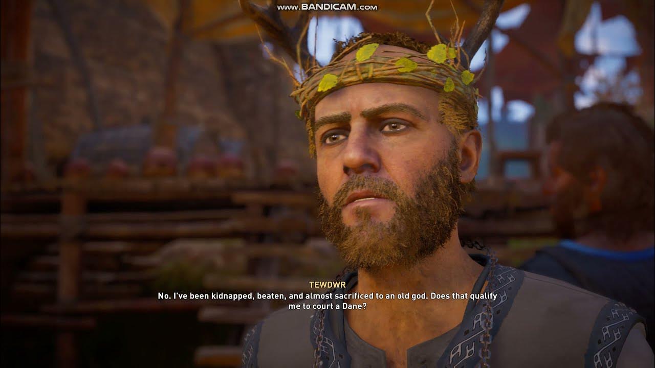Assassin's Creed Valhalla Romancing Tewdwr and breaking his heart
