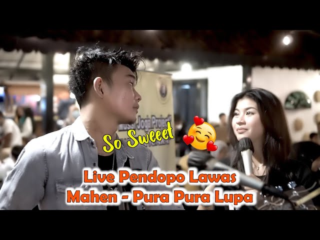 Aduh So Sweeet Banget !!! PURA PURA LUPA - MAHEN (LIRIK) COVER BY NABILA MAHARANI FT. TRI SUAKA class=