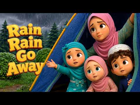 Rain Rain Go Away | Islamic kids nursery rhyme | Camping Song | Alhamdulillah | Muslim Kids TV