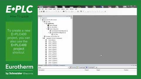 Create a New E+PLC400 Project - Eurotherm E+PLC CODESYS tutorial