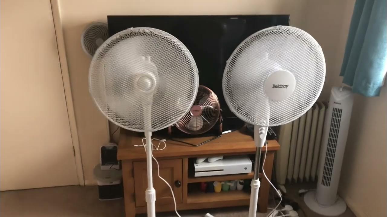Beldray 16 inch white pedestal fan VS Morrisons Home 16 inch white pedestal fan YouTube