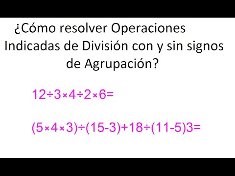 Video: ¿Cuántas operaciones de división hay?