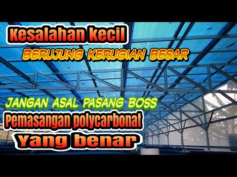 Video: Atap Polycarbonate, Termasuk Fitur Konstruksi, Pengoperasian Dan Perbaikannya, Serta Cara Menghindari Kesalahan Pada Saat Pemasangan