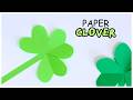 How to Make an EASY Paper Clover ☘️ DIY Shamrock Paper Craft for St. Patrick's Day