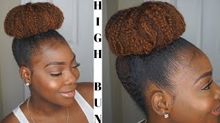 How To Sleek High Bun Tutorial Natural Hair