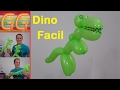 como hacer dinosaurios con globos - figuras con globos largos - cumpleaños de dinosaurios - t rex