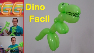 One balloon dinosaur - How to make a balloon dinosaur