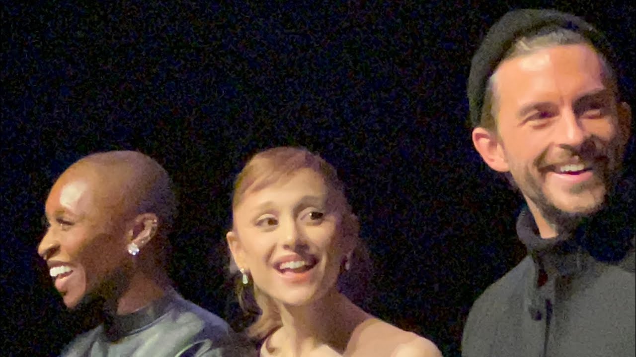 Ариана Гранде, Синтия Эриво, Джонатан Бэйли — речь на премьере мюзикла «Злая: Во благо» в Нью-Йорке.