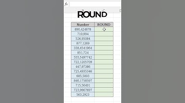 Merapikan Bilangan Desimal dengan ROUND di Excel #Shorts