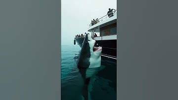 🛥️Shark ATTACKS Boat! #ocean