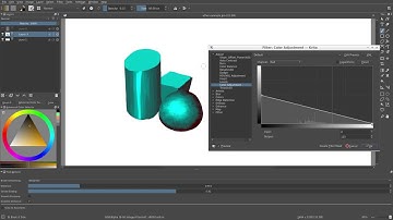Krita: use filters to adjust the colors
