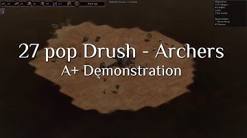 Interactive Build Order Guide | 27 Pop Drush - Archers [A+ Demonstration]