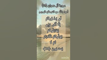 سورة آل عمران الآية ١١١