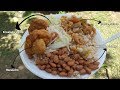 Comida Hecha en Leña / Arroz Blanco, Habichuelas Guisadas, Bacalao Guisado y Bacalaito