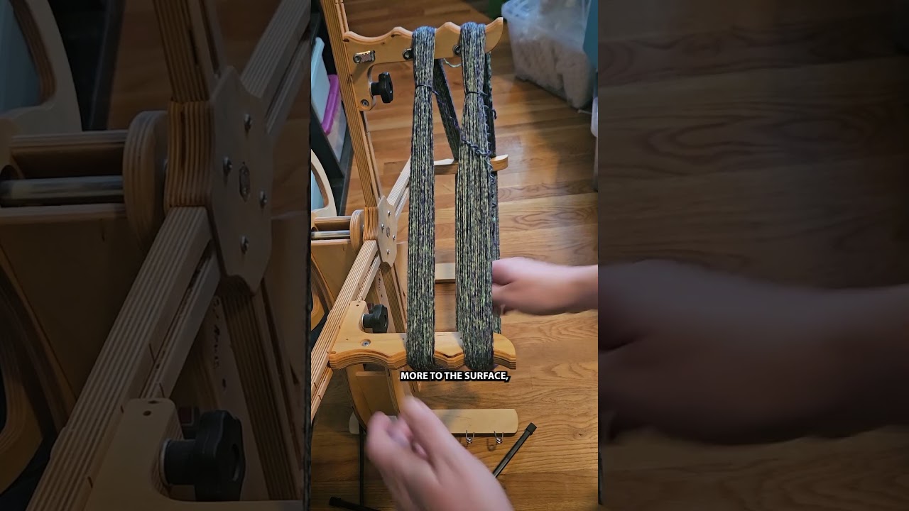 Let's unravel a sock blank for a customer! (Hand dyed double stranded sock blank)