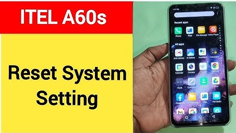 How to reset system setting, Itel A60s me system setting reset kaise karen