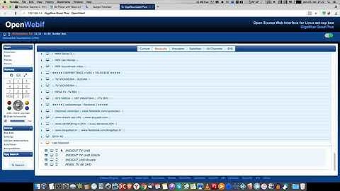 Enigma 2 Web Interface m3u list